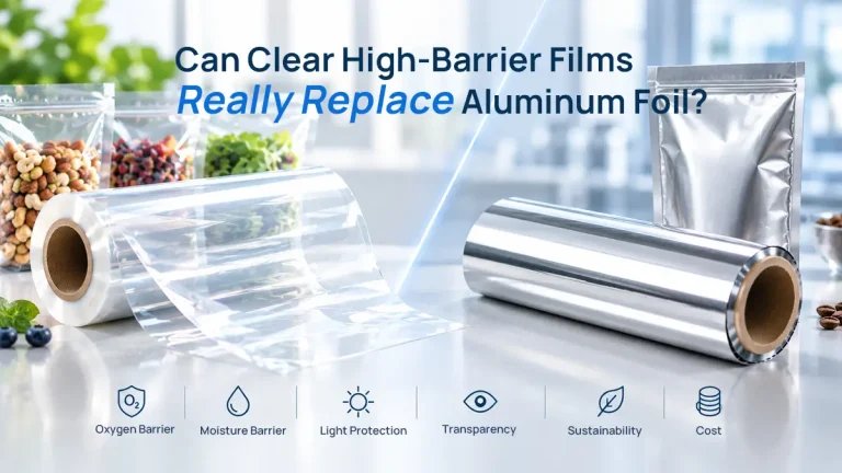 can clear high barrier films really replace aluminum foil